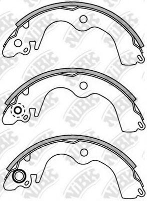 Комплект тормозных колодок NiBK FN6726