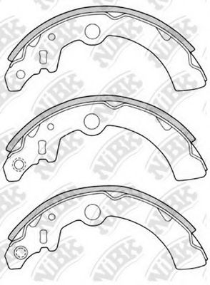 Комплект тормозных колодок NiBK FN7750
