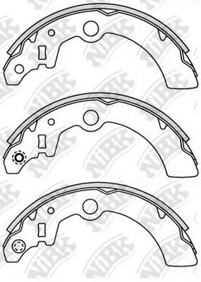 Комплект тормозных колодок NiBK FN9959