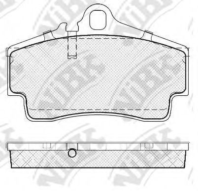 Комплект тормозных колодок, дисковый тормоз NiBK PN0117