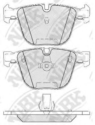 Комплект тормозных колодок, дисковый тормоз NiBK PN0326W