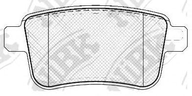 Комплект тормозных колодок, дисковый тормоз NiBK PN0533