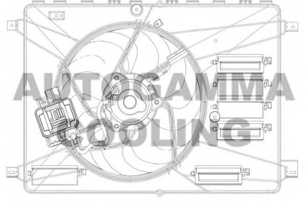 Вентилятор, охлаждение двигателя AUTOGAMMA GA200910