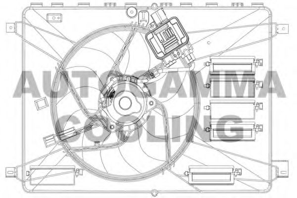 Вентилятор, охлаждение двигателя AUTOGAMMA GA200960