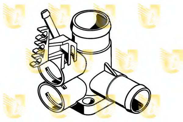 Фланец охлаждающей жидкости UNIGOM 341832