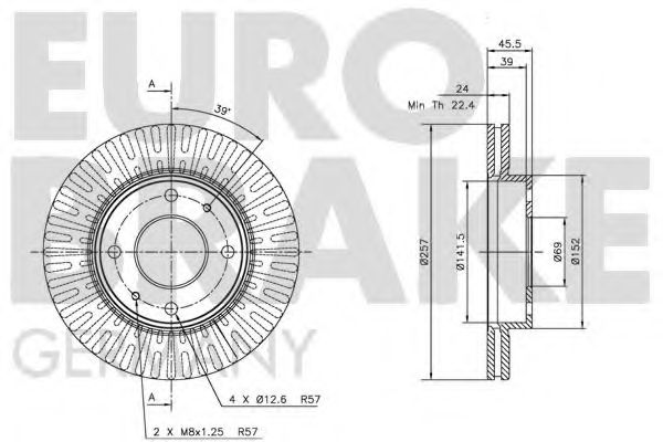 Тормозной диск LUCAS ELECTRICAL DF4158