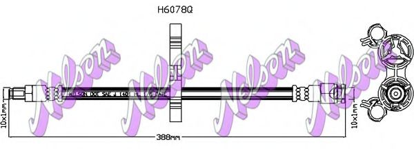 Тормозной шланг Brovex-Nelson H6078Q