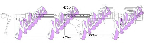 Тормозной шланг Brovex-Nelson H7014Q