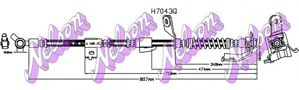 Тормозной шланг Brovex-Nelson H7043Q