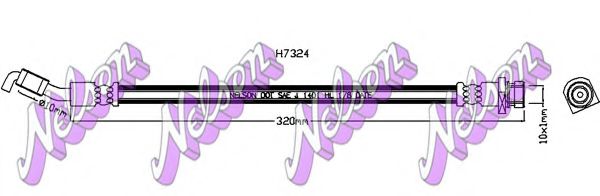 Тормозной шланг Brovex-Nelson H7324