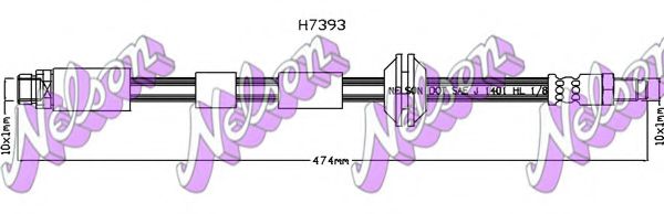 Тормозной шланг Brovex-Nelson H7393