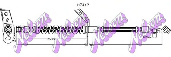 Тормозной шланг Brovex-Nelson H7442