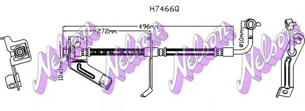 Тормозной шланг Brovex-Nelson H7466Q