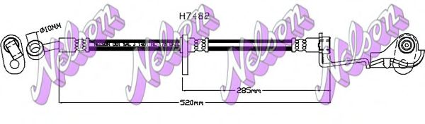 Тормозной шланг Brovex-Nelson H7482
