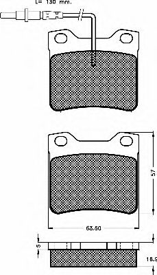 Комплект тормозных колодок, дисковый тормоз BSF 10495