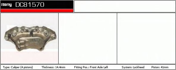 Тормозной суппорт DELCO REMY DC81570