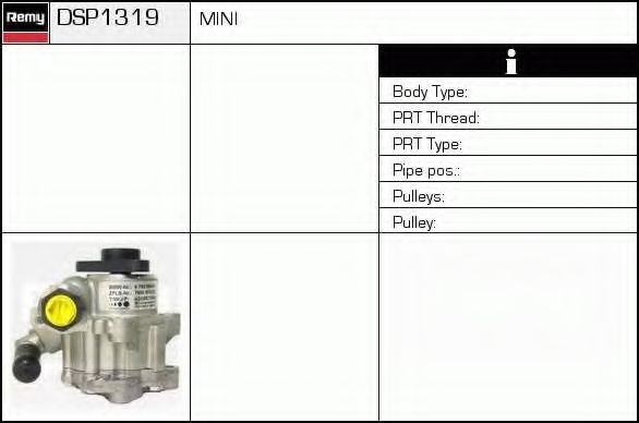 Гидравлический насос, рулевое управление DELCO REMY DSP1319