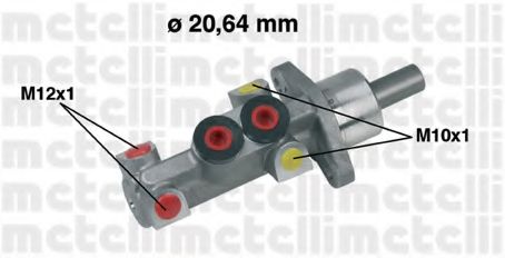 Главный тормозной цилиндр METELLI 05-0388