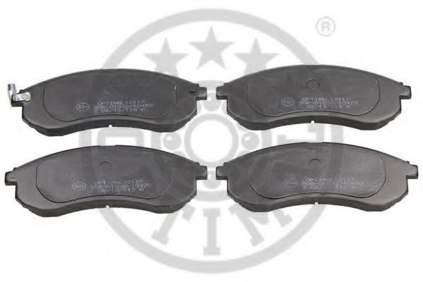 Комплект тормозных колодок, дисковый тормоз OPTIMAL 12117