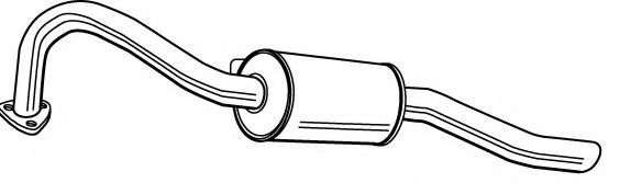 Глушитель выхлопных газов конечный FONOS 610811