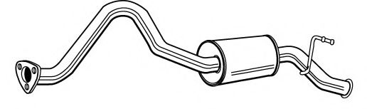 Глушитель выхлопных газов конечный FONOS 614212