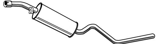 Средний глушитель выхлопных газов FONOS 23207