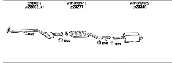 Система выпуска ОГ FONOS MBH15719B