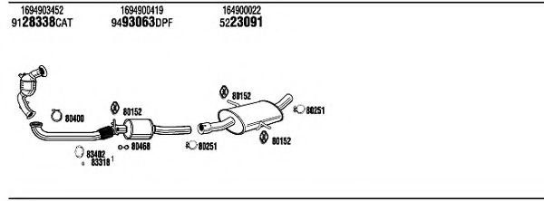 Система выпуска ОГ FONOS MBH18265A