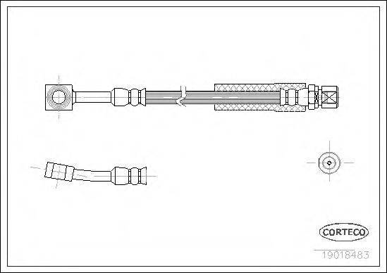 Тормозной шланг CORTECO 19018483