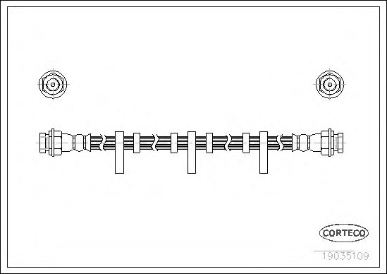 Тормозной шланг CORTECO 19035109