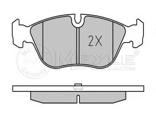 Комплект тормозных колодок, дисковый тормоз MEYLE 21273