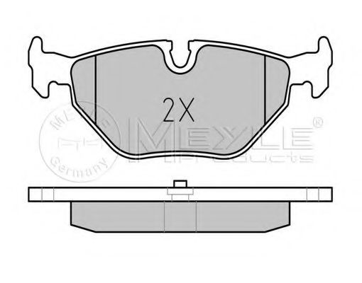 Комплект тормозных колодок, дисковый тормоз MEYLE 21934