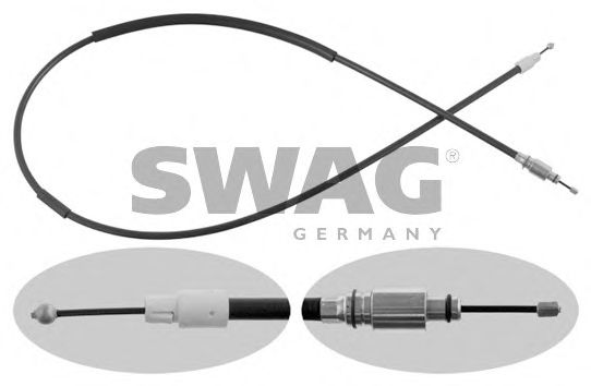 Трос, стояночная тормозная система SWAG 30 93 6935