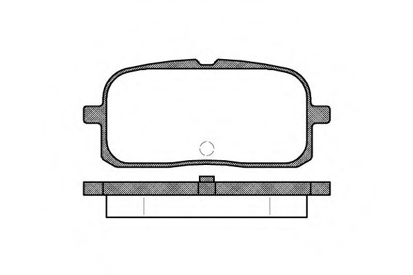 Комплект тормозных колодок, дисковый тормоз REMSA 0715.00