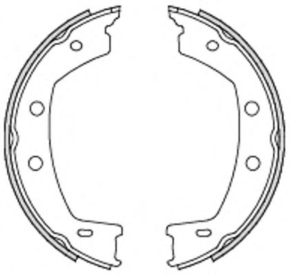 Комплект тормозных колодок, стояночная тормозная система REMSA 4755.00