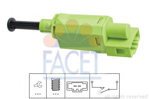 Выключатель, привод сцепления (Tempomat) FACET 7.1198