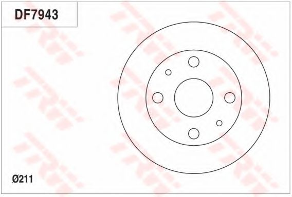 Тормозной диск TRW DF7943