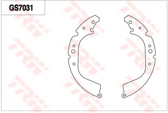 Комплект тормозных колодок TRW GS7031