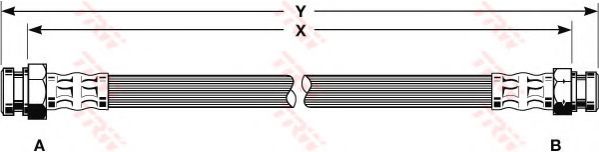 Тормозной шланг TRW PHA175