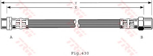 Тормозной шланг TRW PHA418