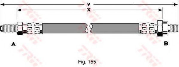 Тормозной шланг TRW PHC249
