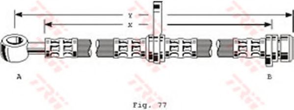 Тормозной шланг TRW PHD254