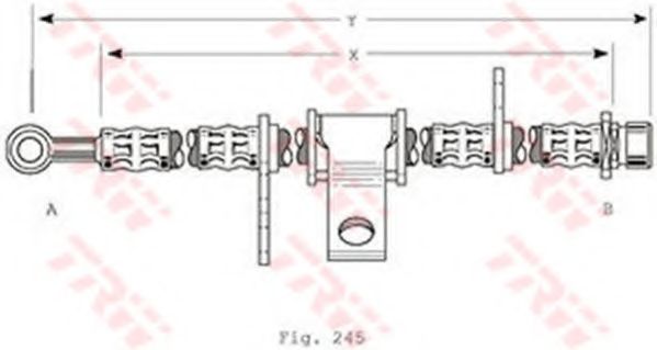 Тормозной шланг TRW PHD368