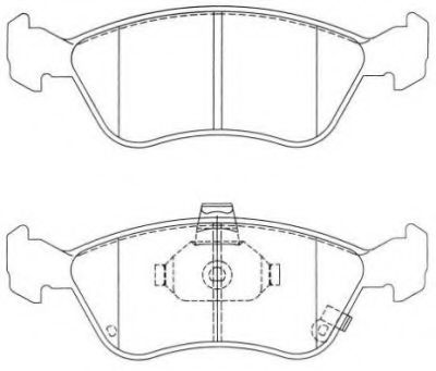 Комплект тормозных колодок, дисковый тормоз AISIN ASN-2029