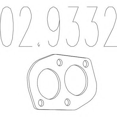 Прокладка, труба выхлопного газа MTS 02.9332