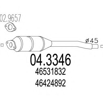 Катализатор MTS 04.3346
