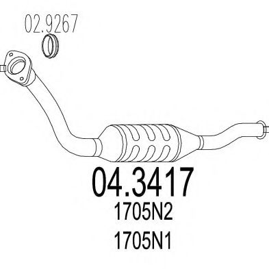 Катализатор MTS 04.3417