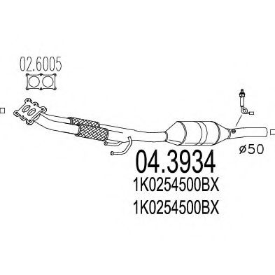 Катализатор MTS 04.3934