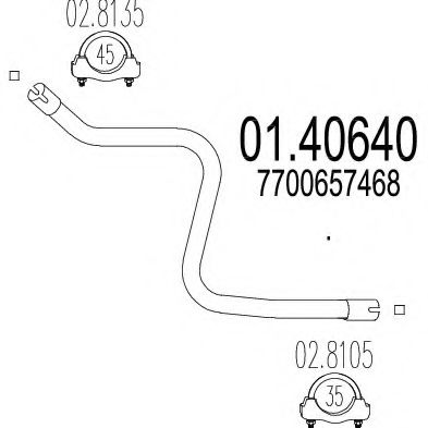 Труба выхлопного газа ZARA 84746