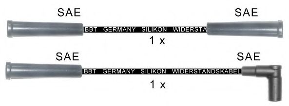 Комплект проводов зажигания BBT ZK1560